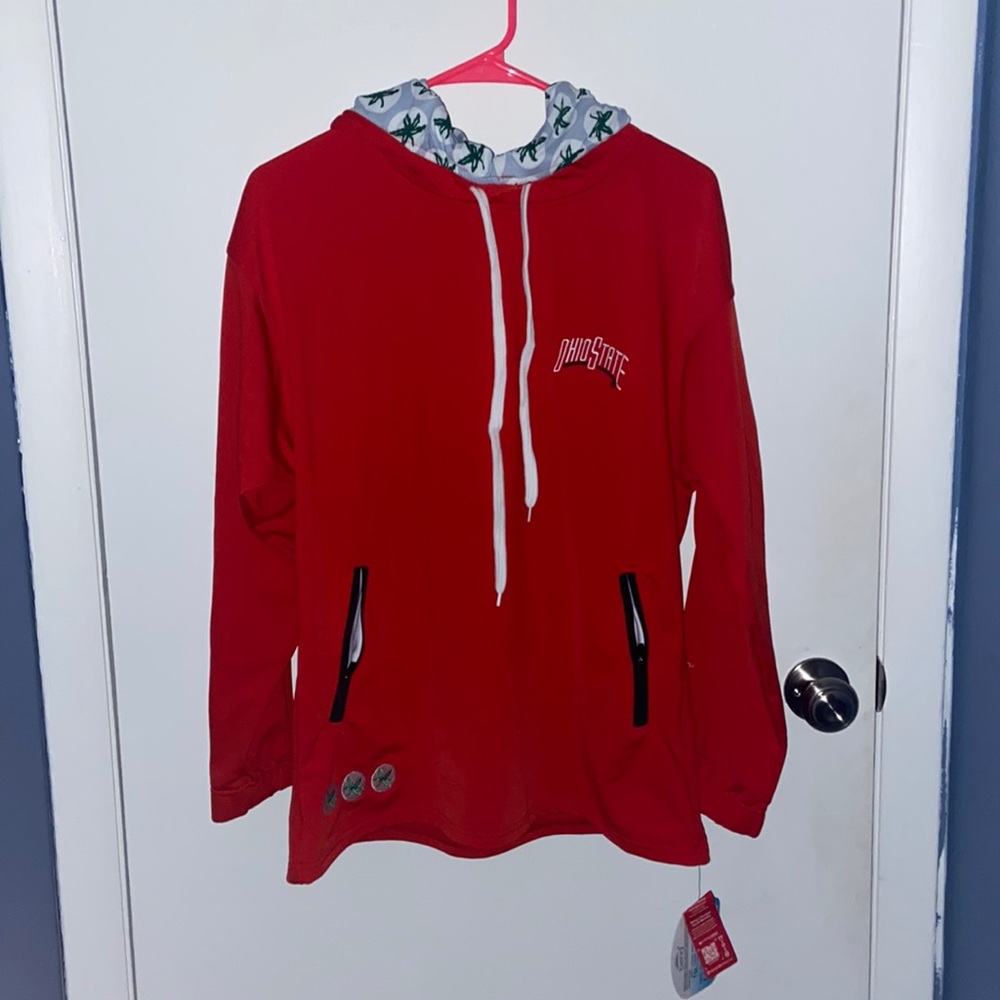 OSU Buckeyes Thermal Hoodie NWT